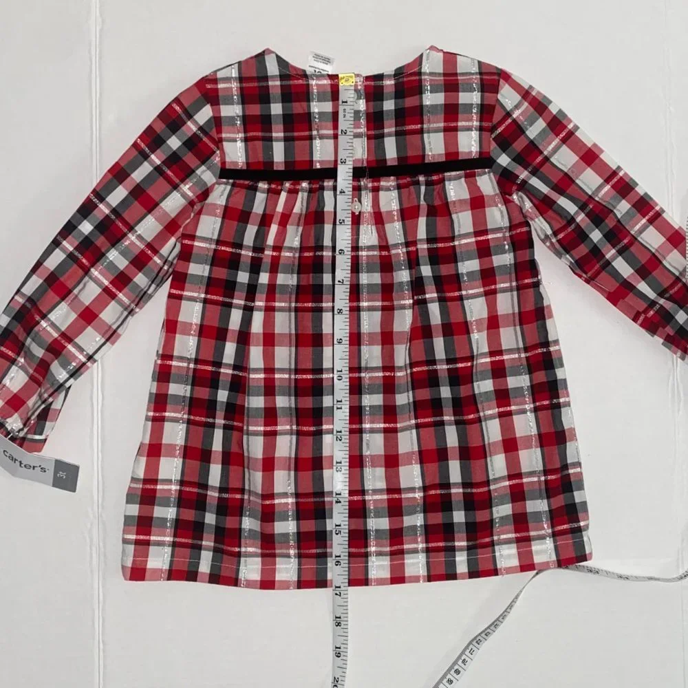 🌸CARTER'S Plaid Long Sleeve‎